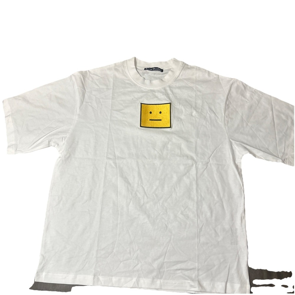 Acne Studios Yellow Patch Face Mens Medium $190 Sold Out Rare